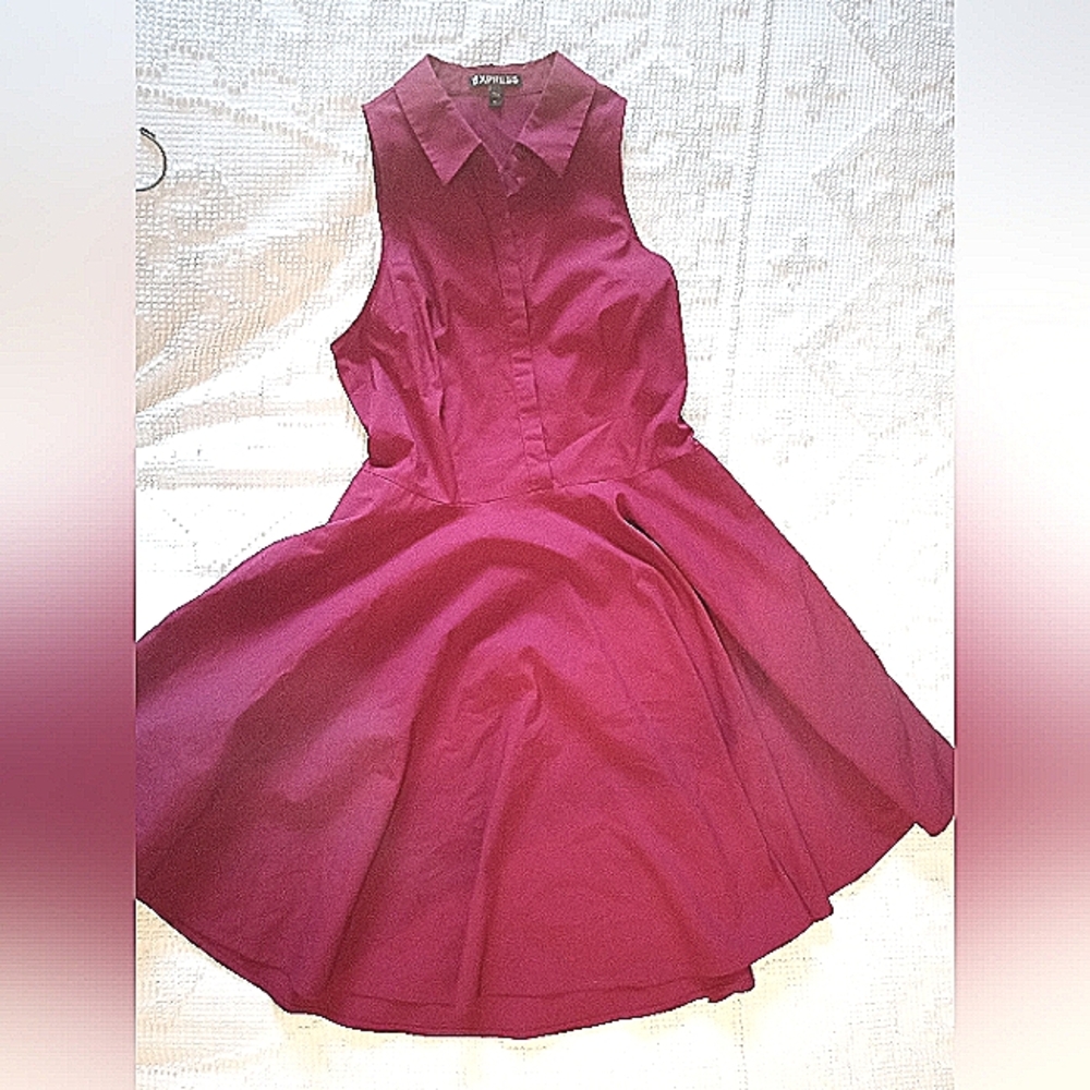 Express sleeveless tennis like dress